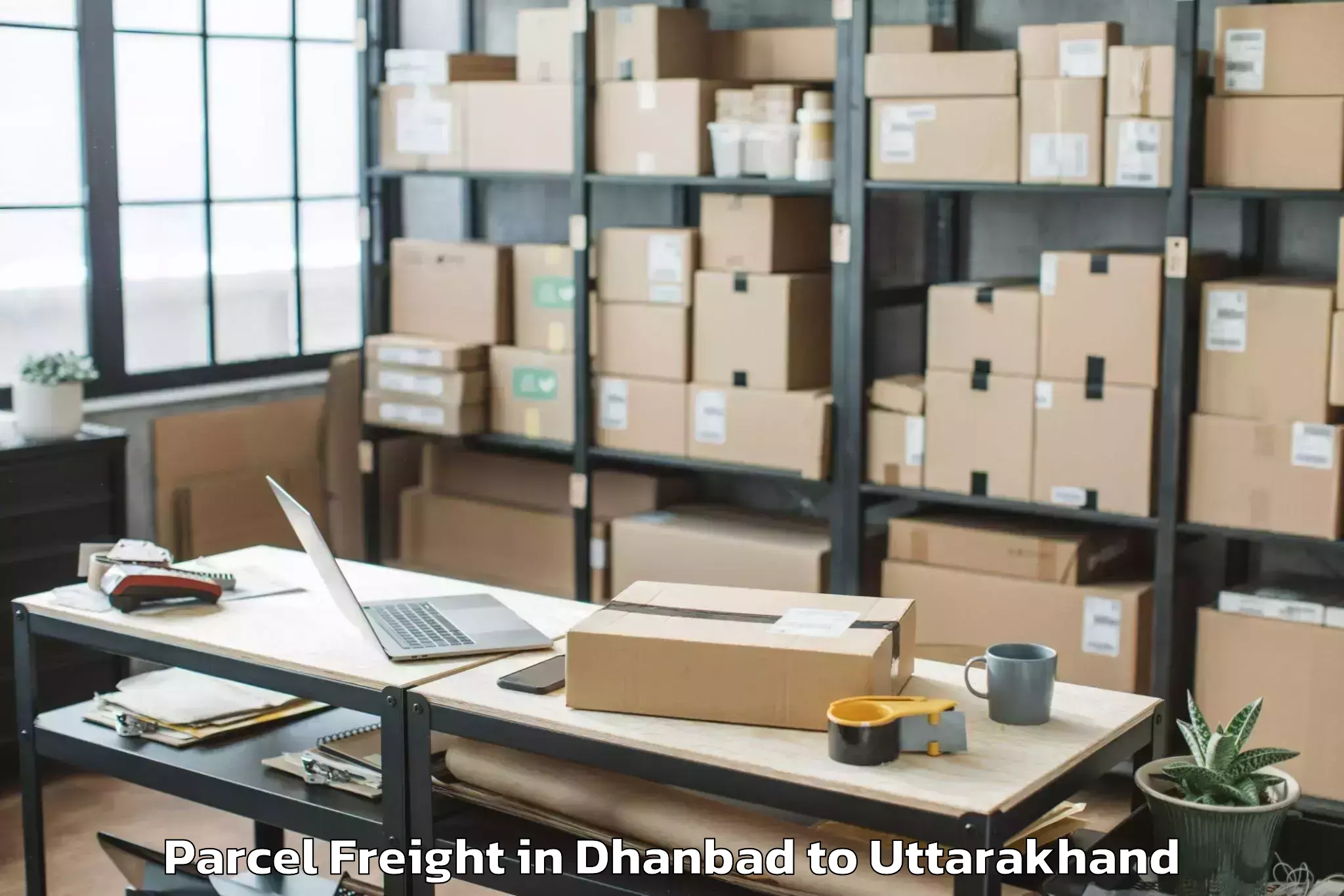 Efficient Dhanbad to Dehra Dun Airport Ded Parcel Freight